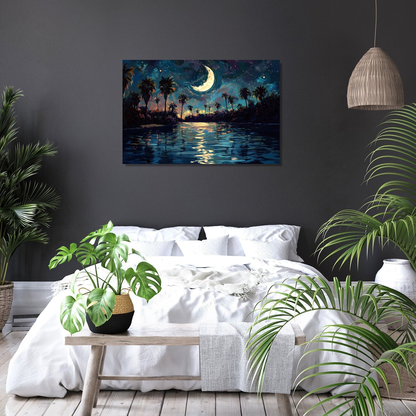 Moonlit Oasis Canvas