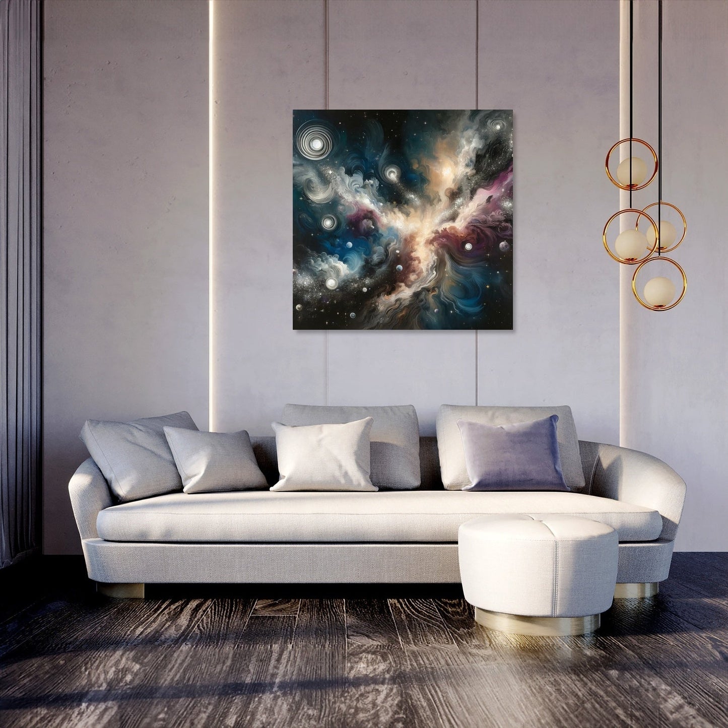 Galactic Whirl Canvas