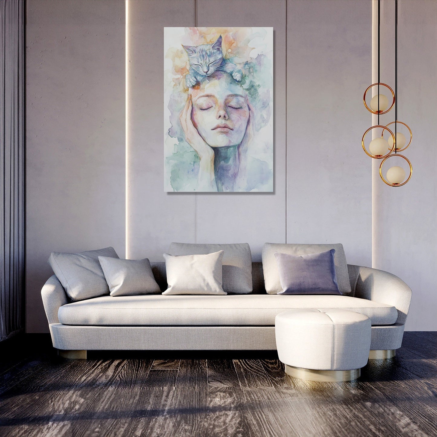Feline Reverie Canvas