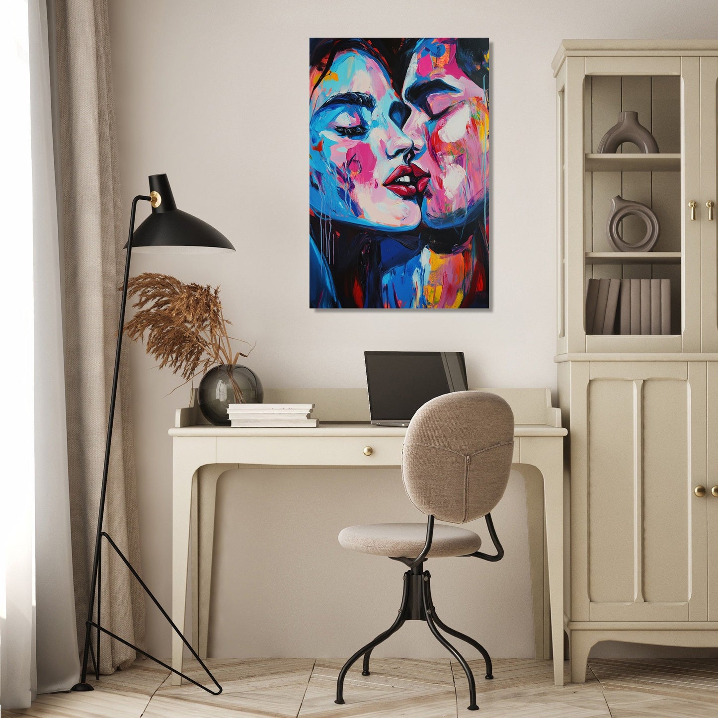 Pixel Kiss Canvas