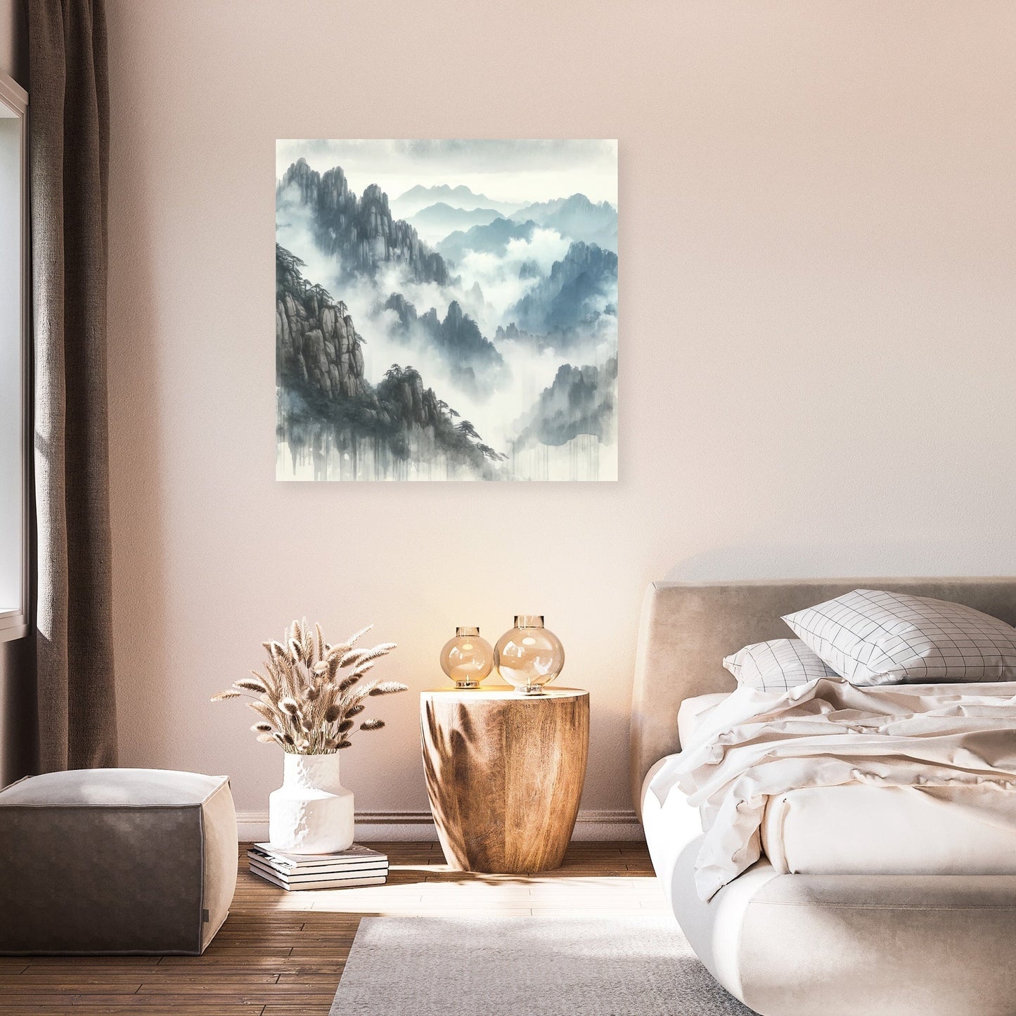 Huangshan Misty Peaks Canvas