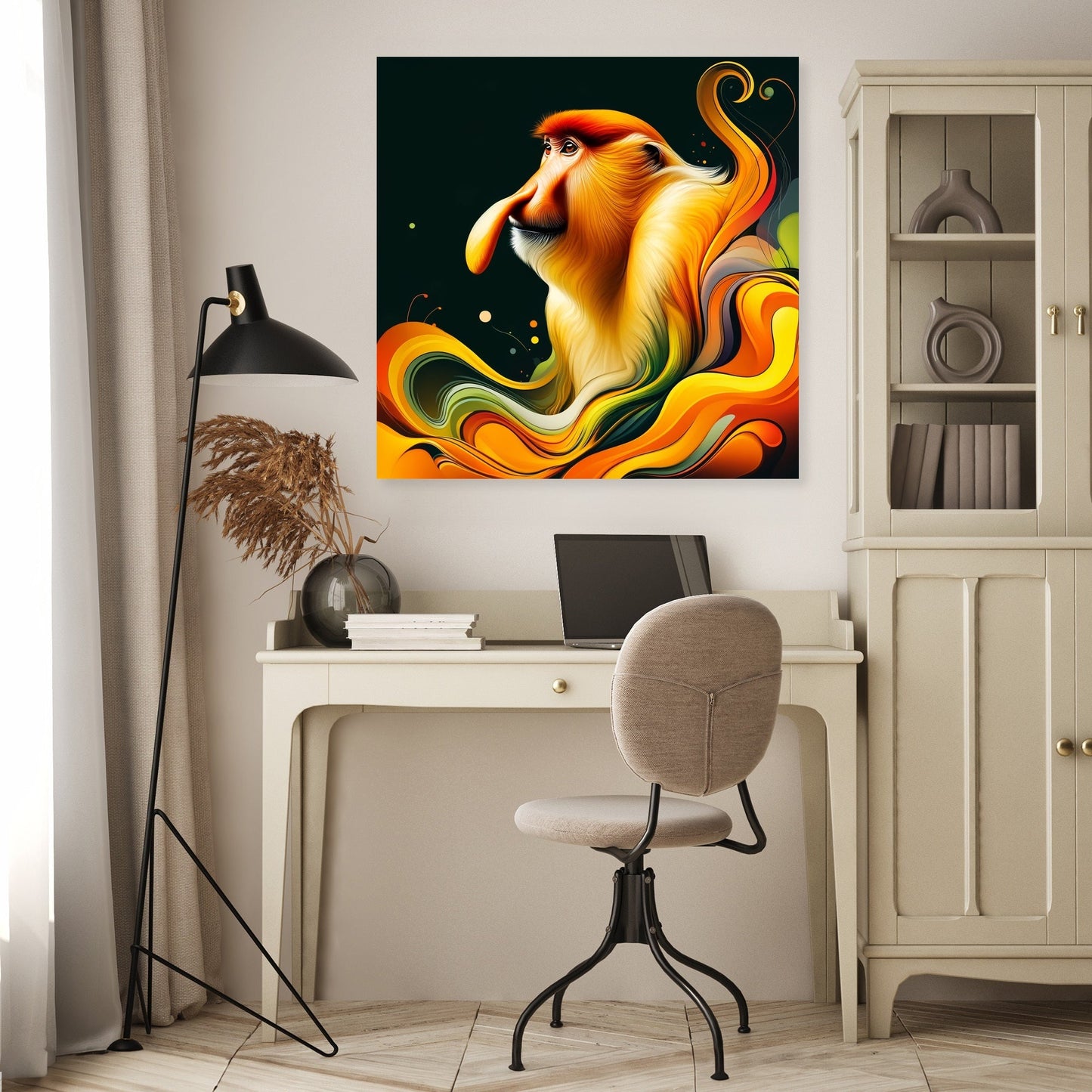 Graceful Proboscis Monkey Canvas