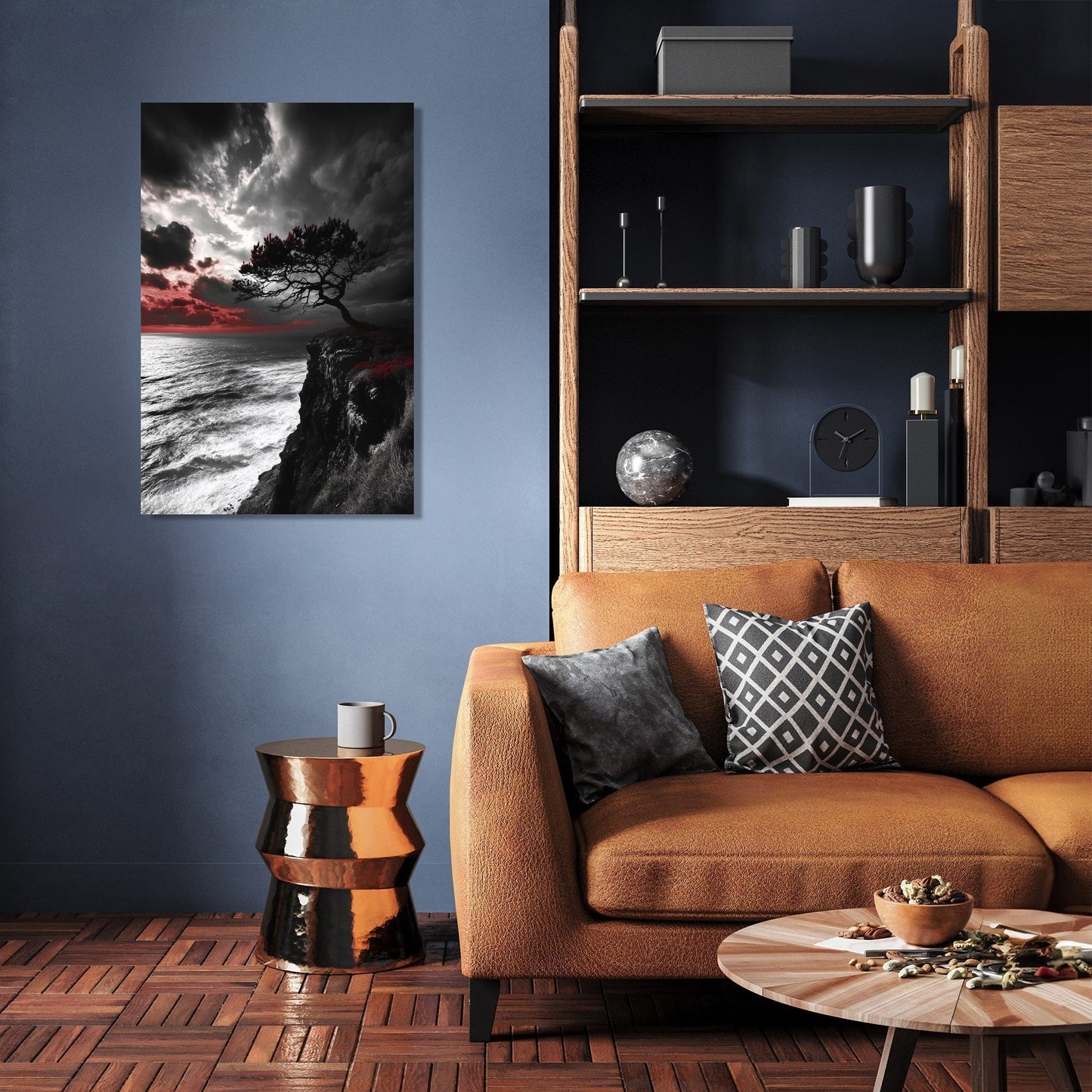 Passionate Sunset Tree Canvas