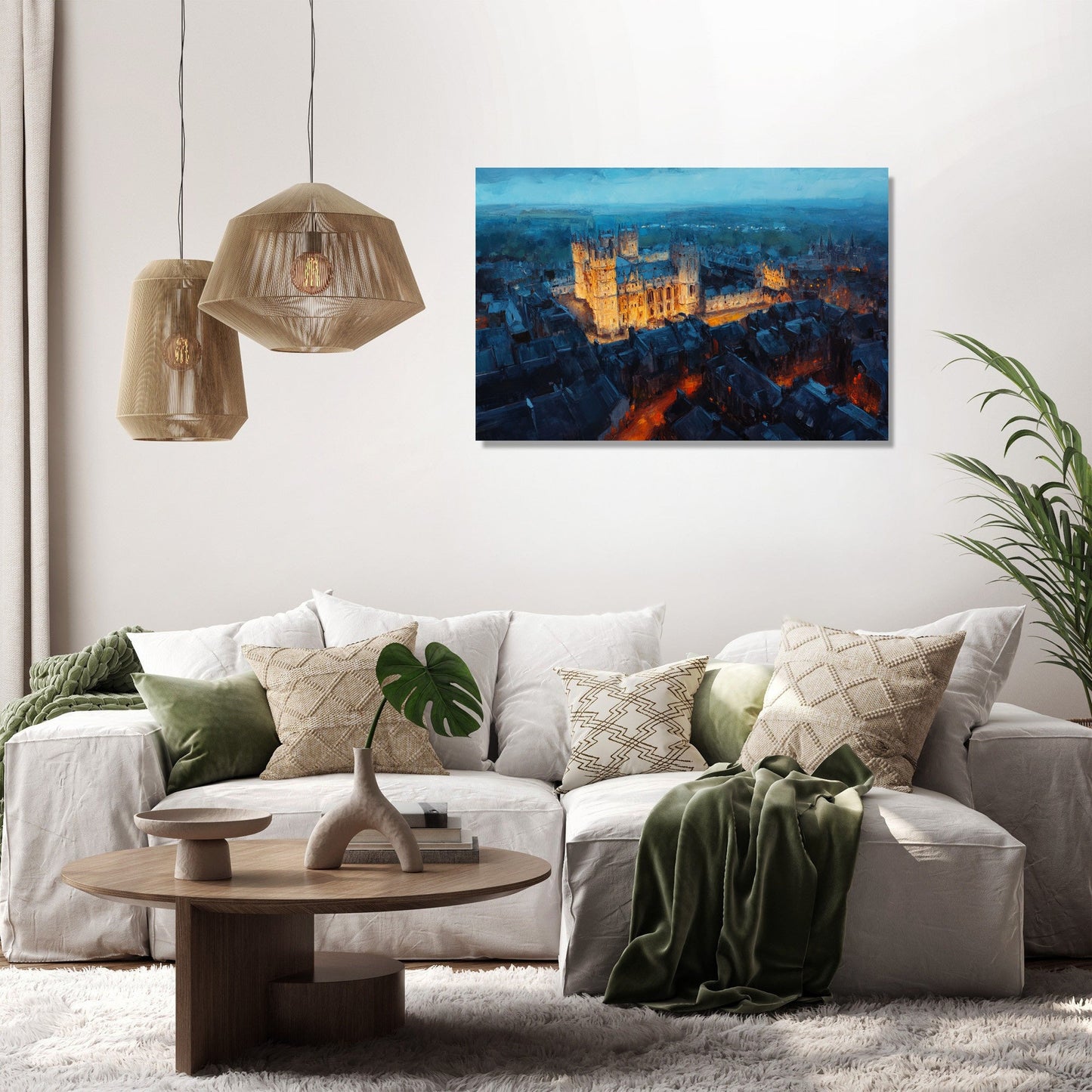 Lincoln Castle Twilight Canvas