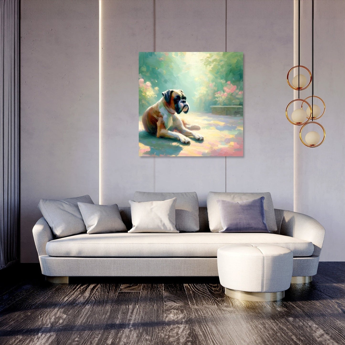 A Tranquil Moment Boxer Dog Canvas