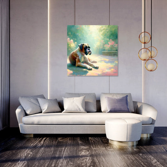 A Tranquil Moment Boxer Dog Canvas