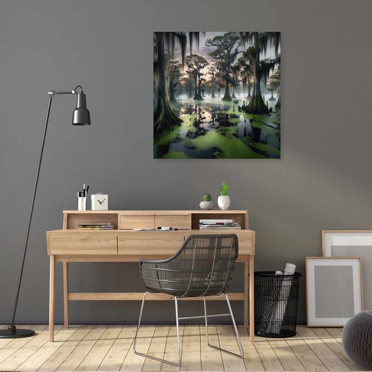 Enchanting Dawn Swamp Canvas