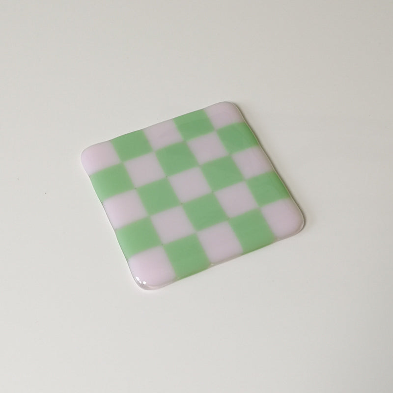 10cm Chequered Dual Coloured Coaster - Bullseye Collection
