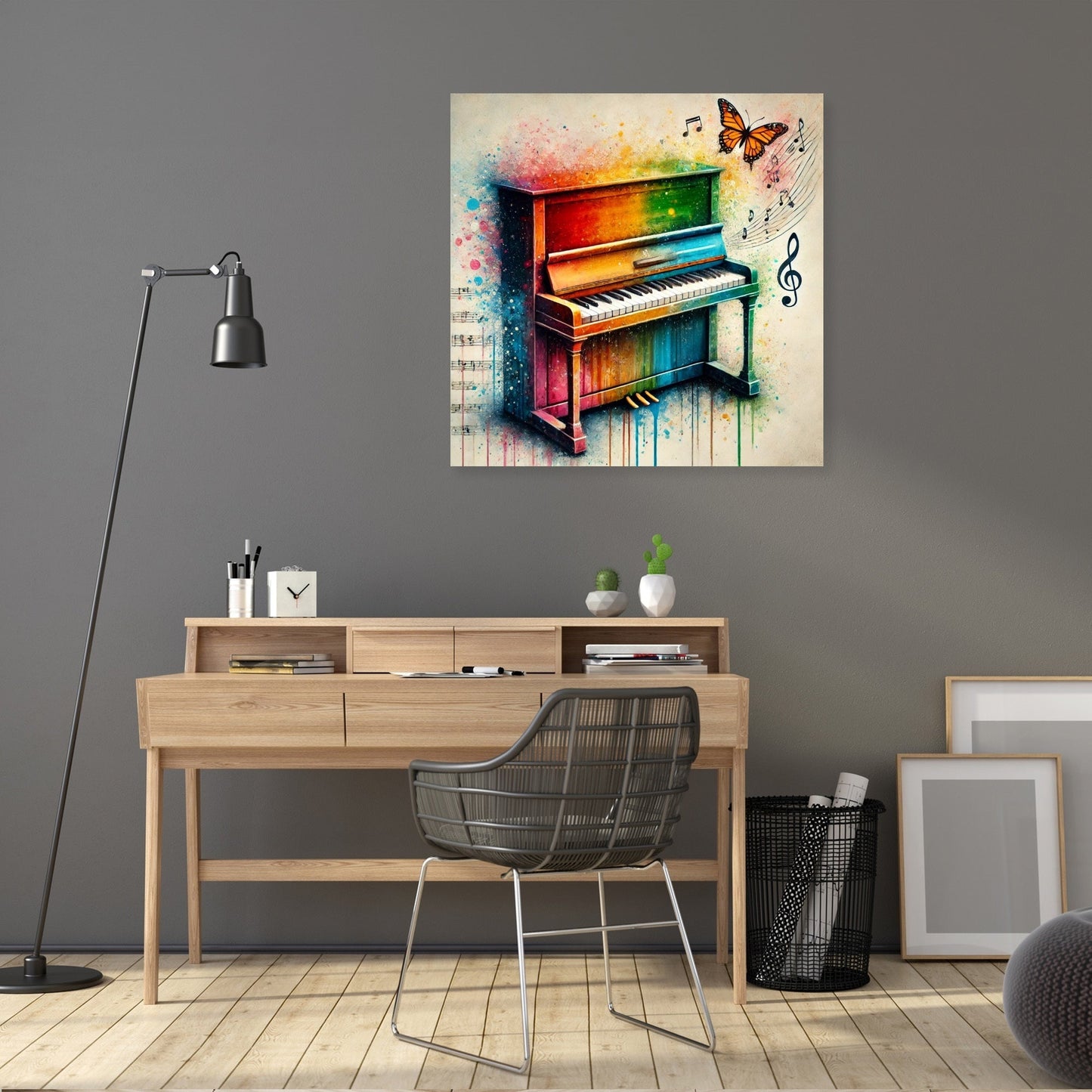 Vibrant Musical Symphony Canvas