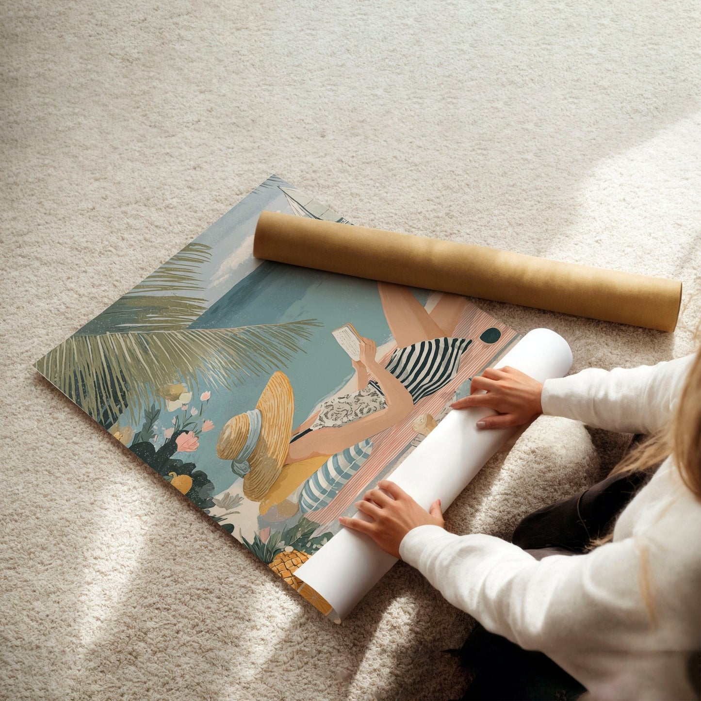 Feature Wall Art | Set of 3 Italian Lifestyle Wall art Prints