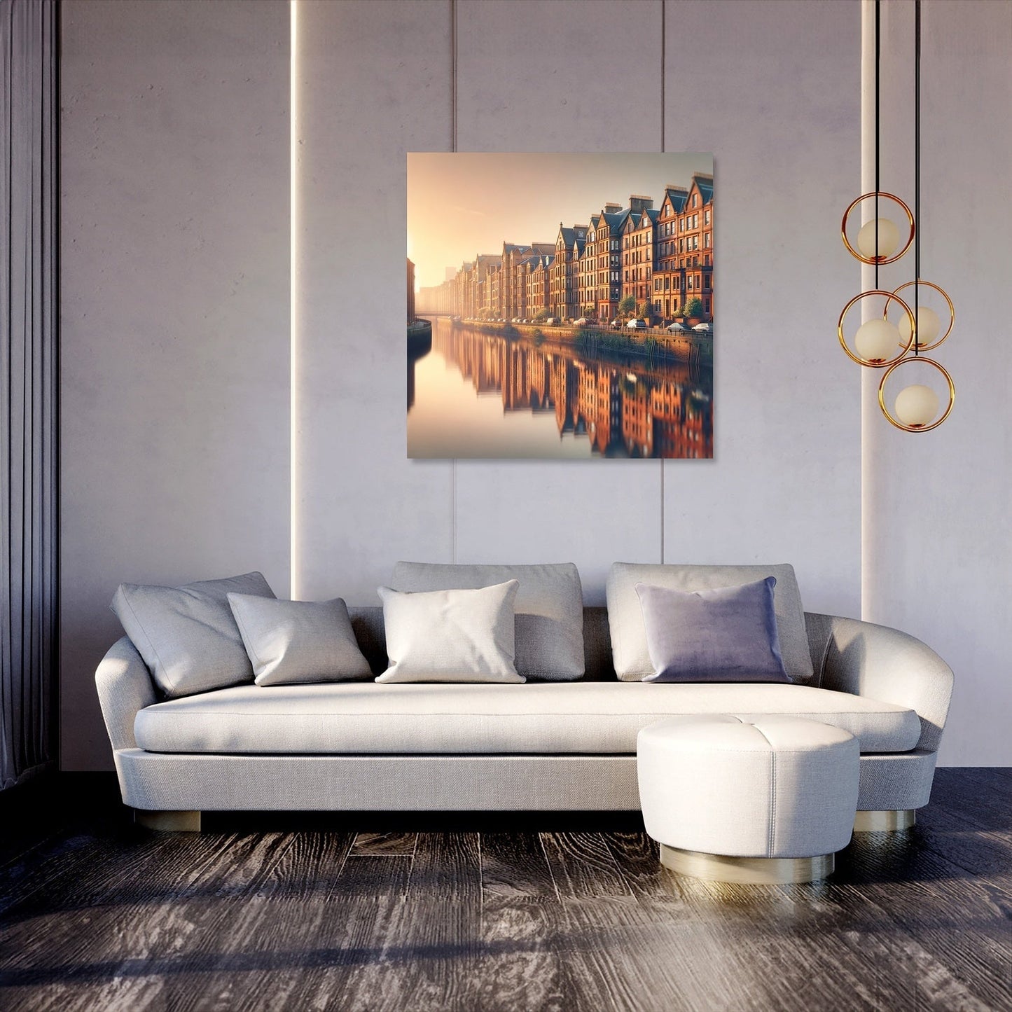 Sunset Serenity Glasgow Canvas