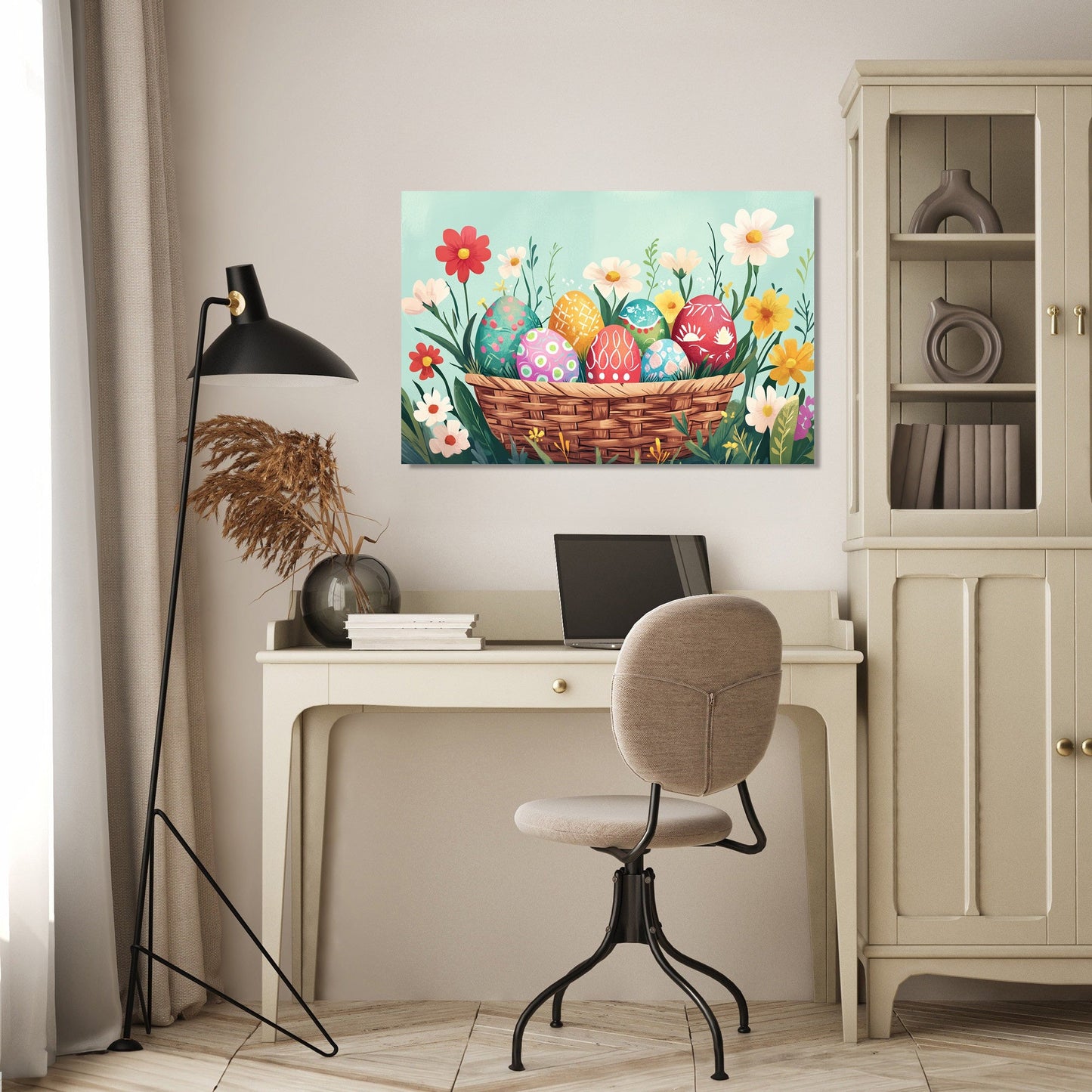 Easter Basket Blooms Canvas