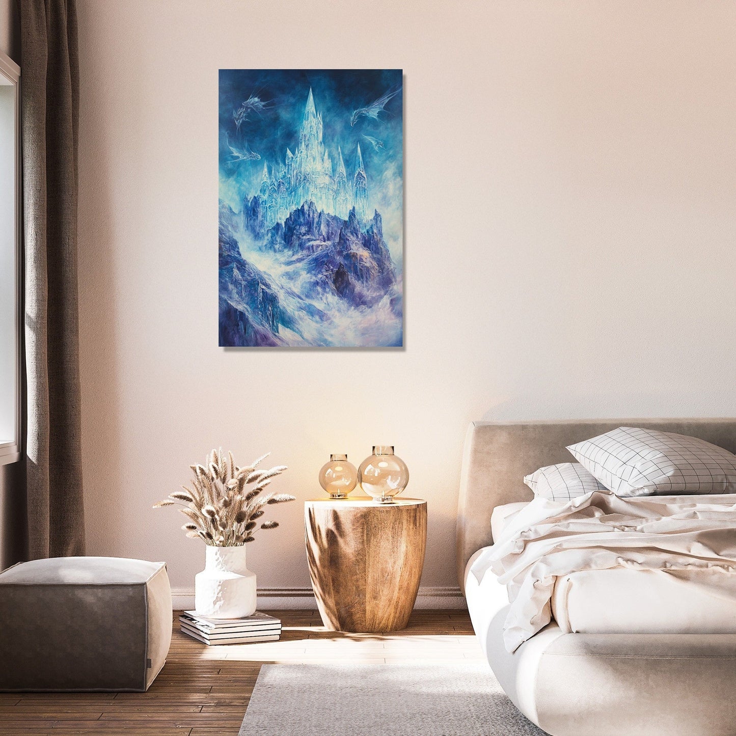 Enigmatic Crystal Castle Canvas