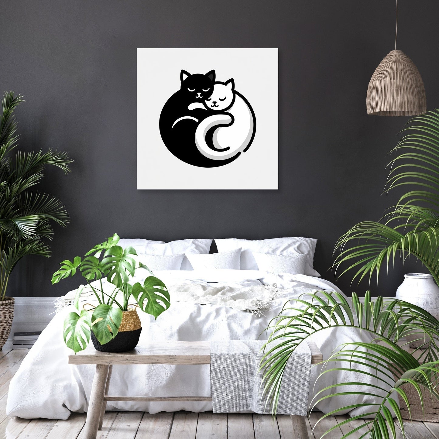 Cuddling Cats Canvas