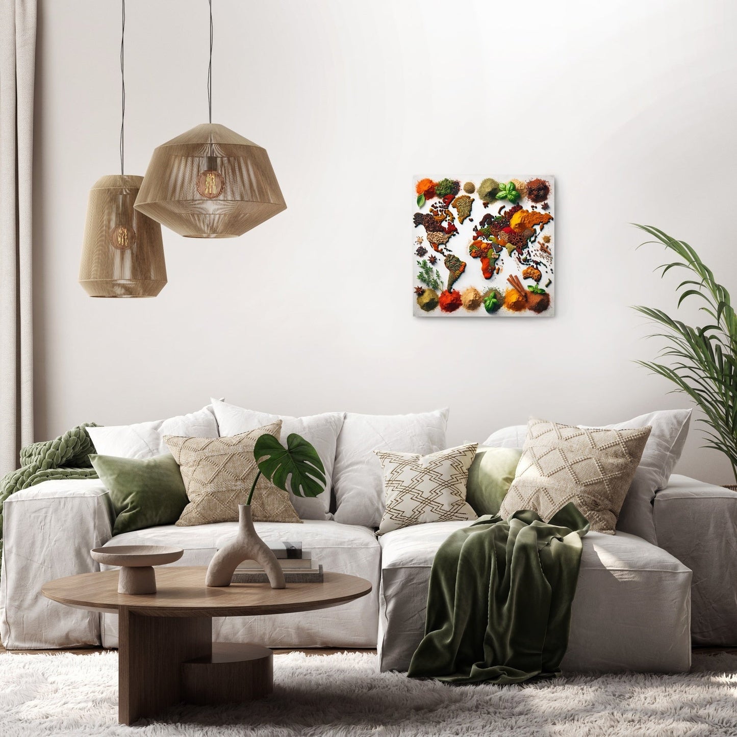 Spice World Map Canvas