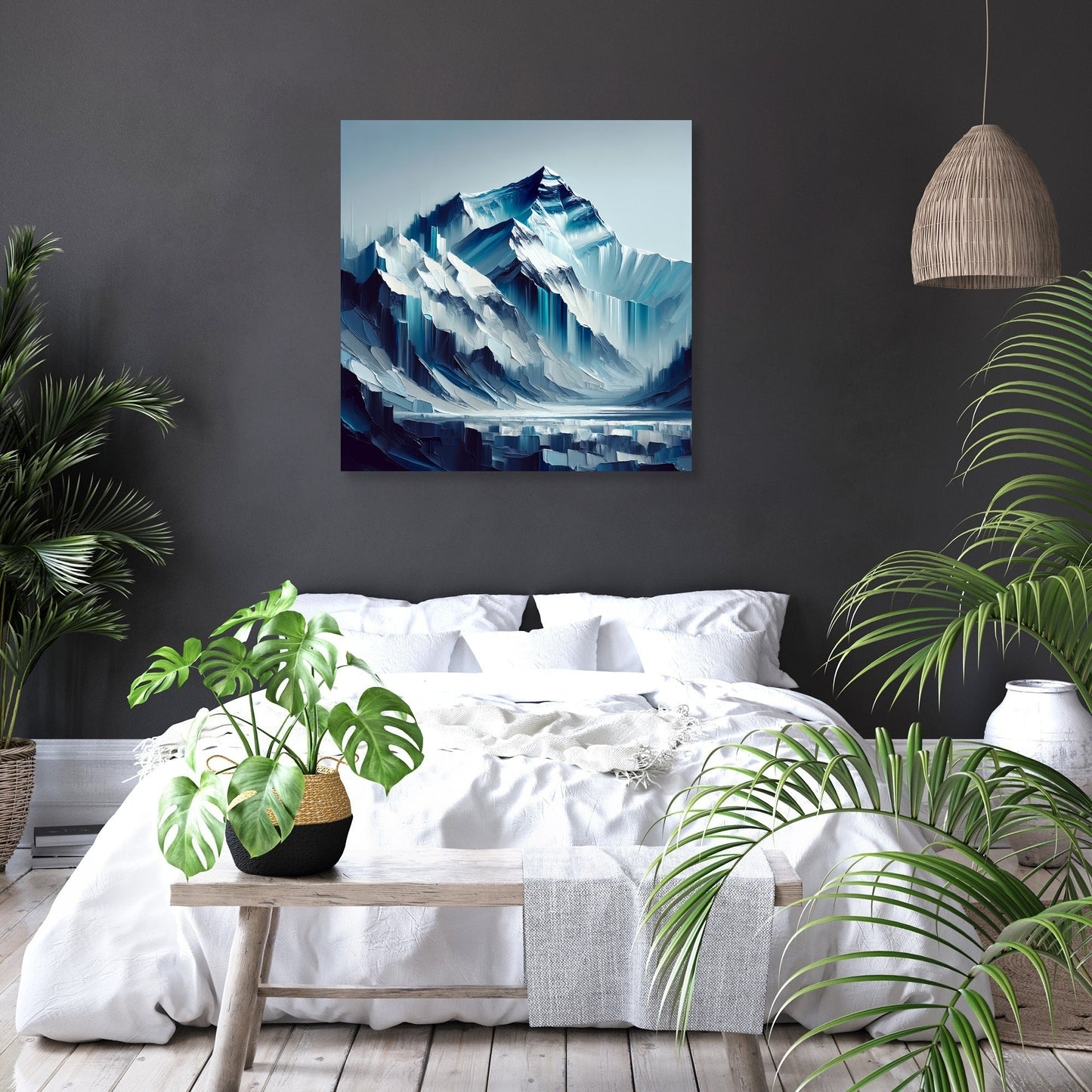 Everest Abstract Depths Canvas