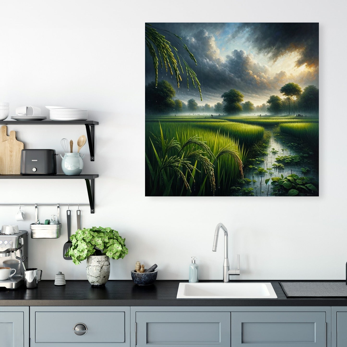 Monsoon Over Bengal Canvas