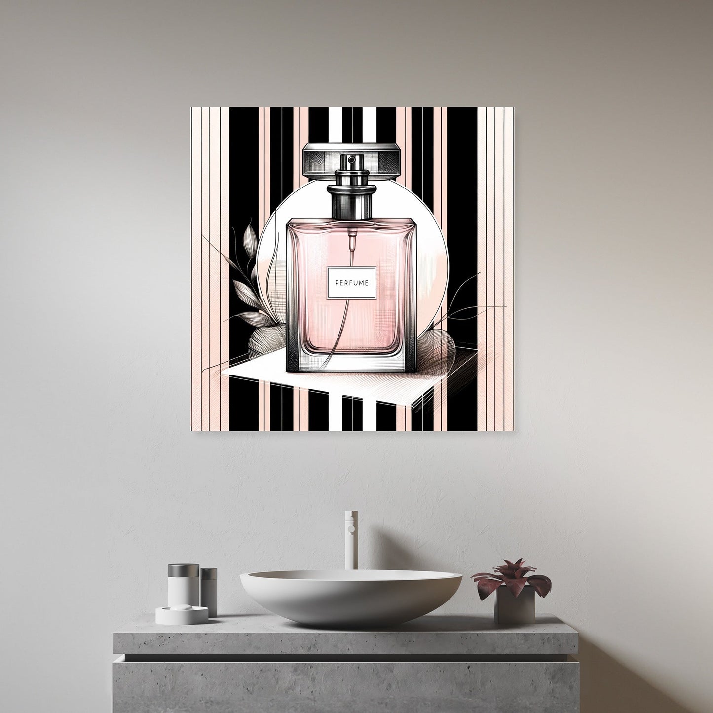 Elegance in Stripes Canvas