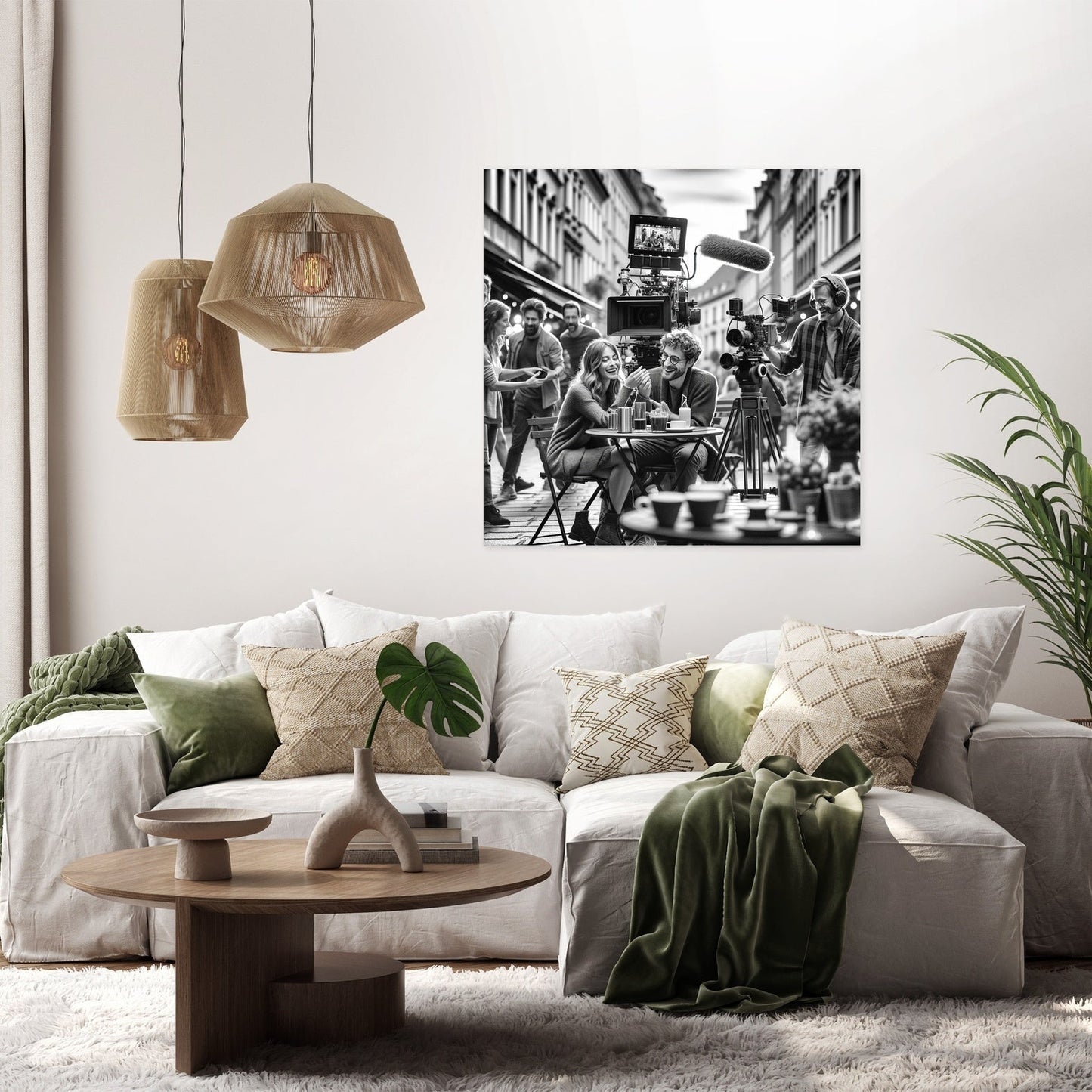 City Romance Scene Canvas