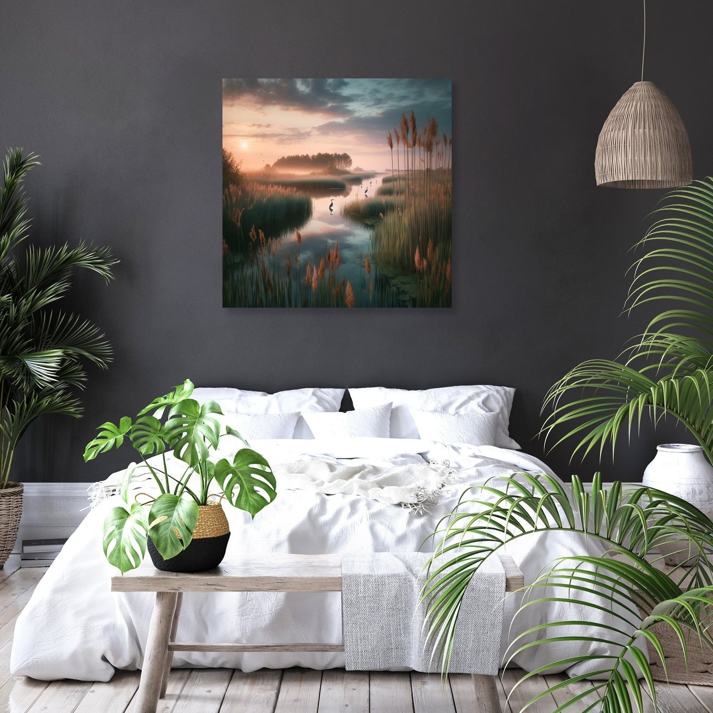 Sunrise Marsh Serenity Canvas