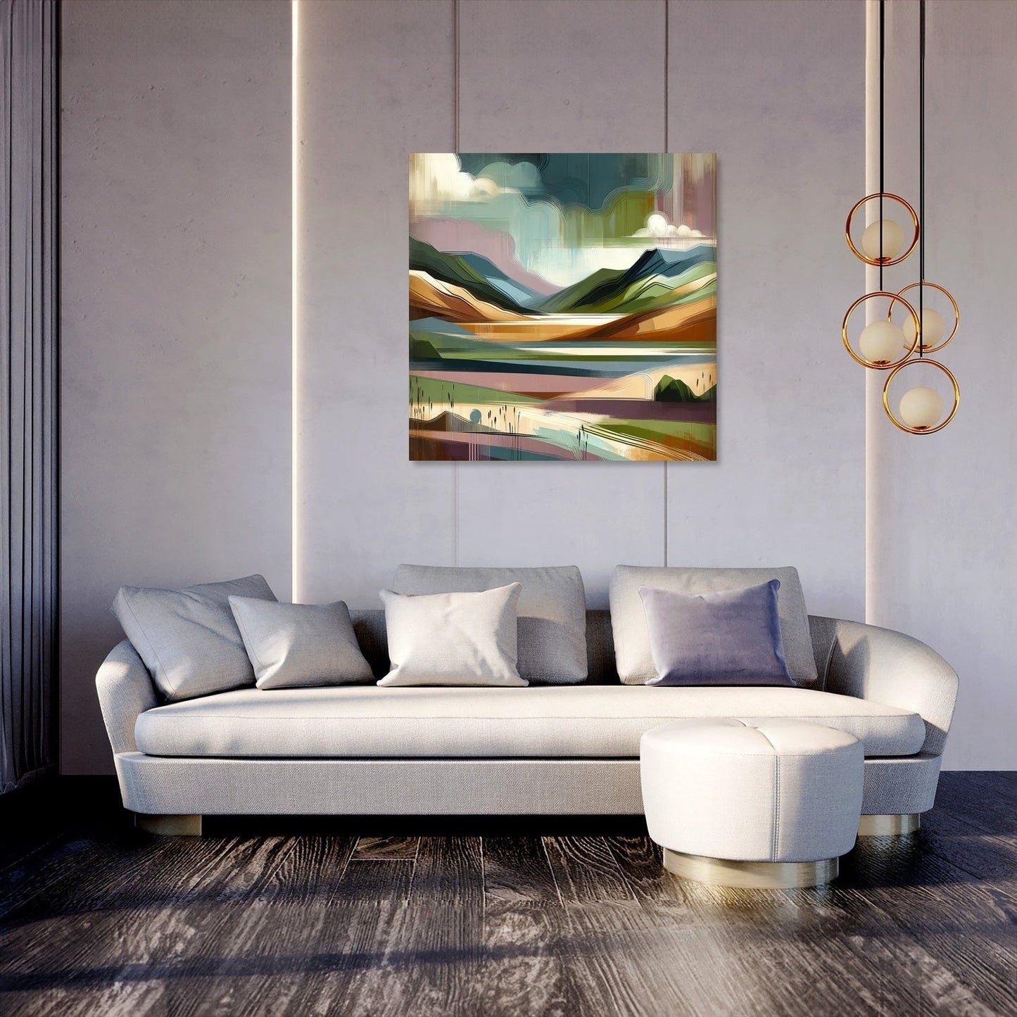 Dundee Highland Abstract Canvas