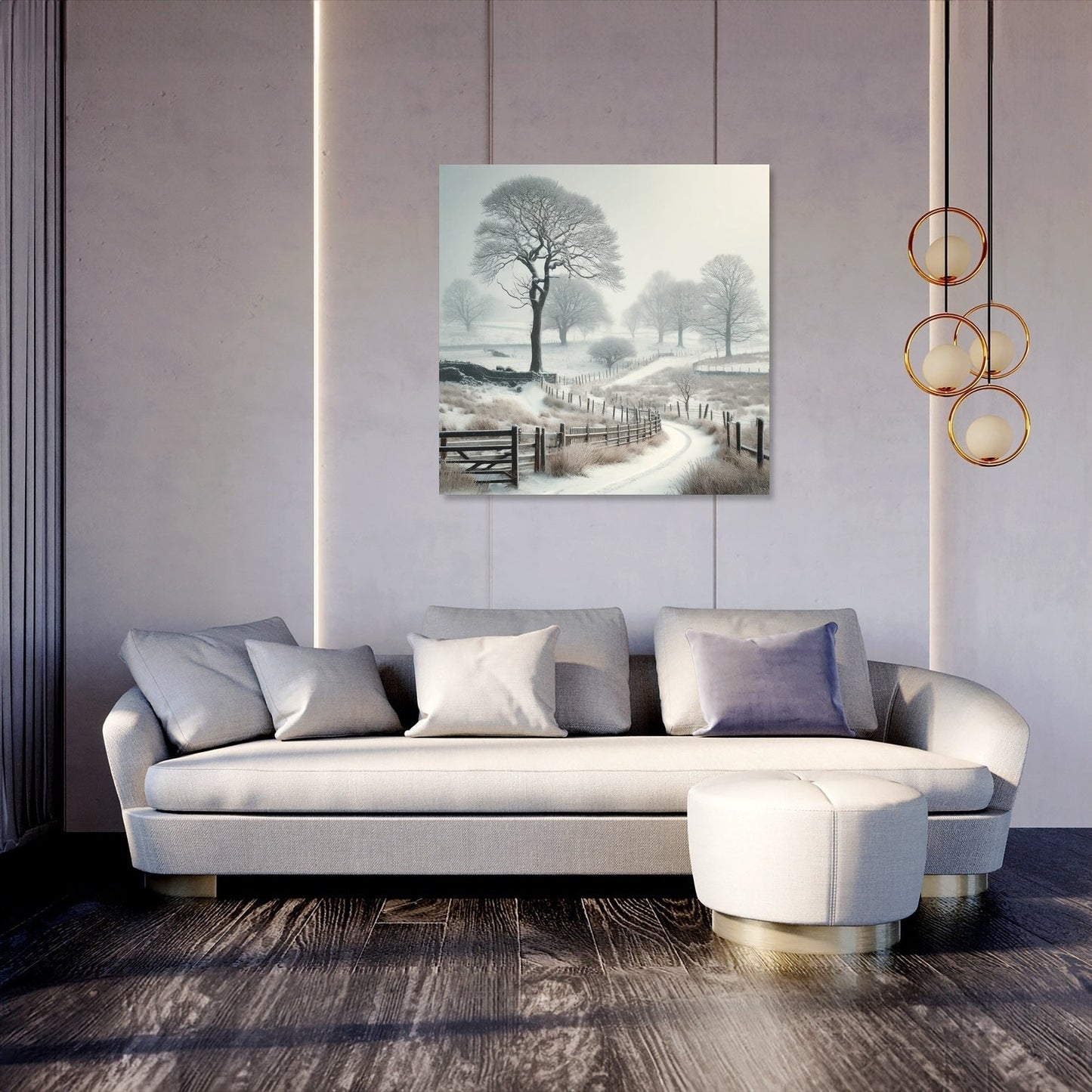Winter Countryside Canvas