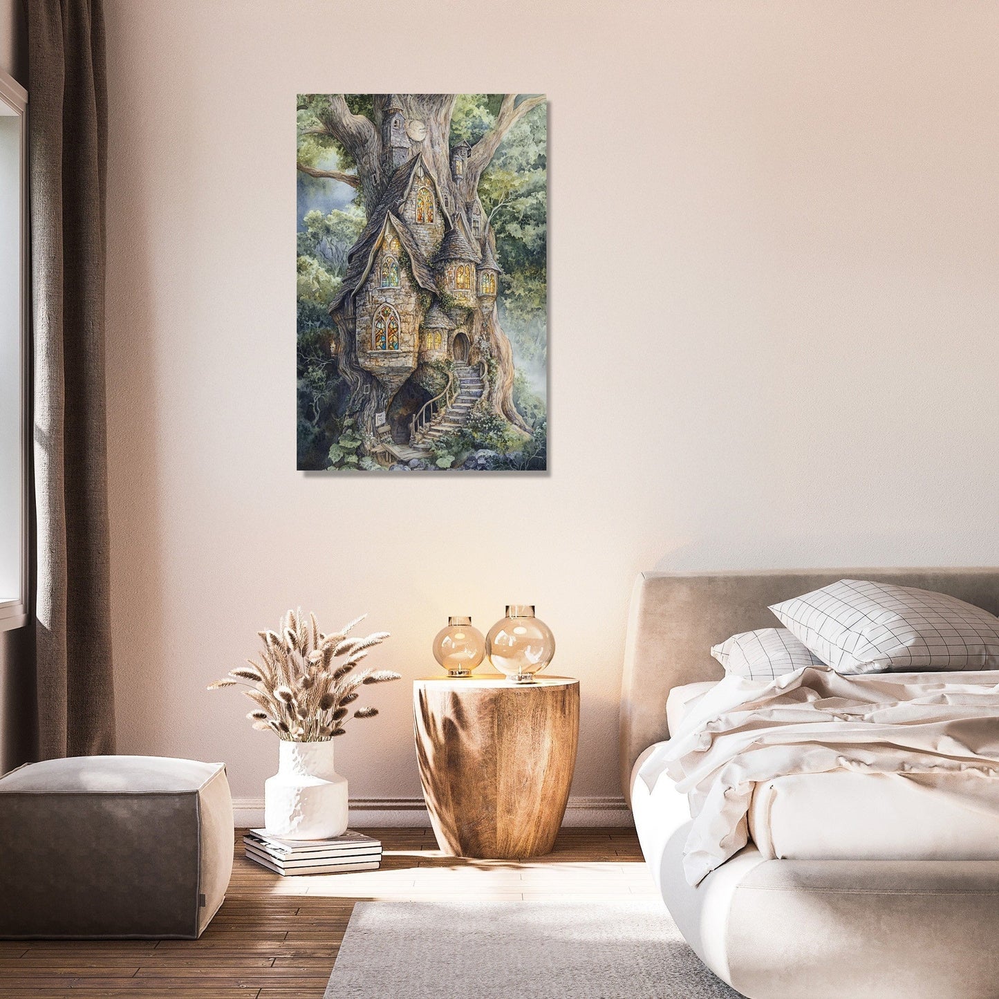 Enigmatic Elven Tree Canvas