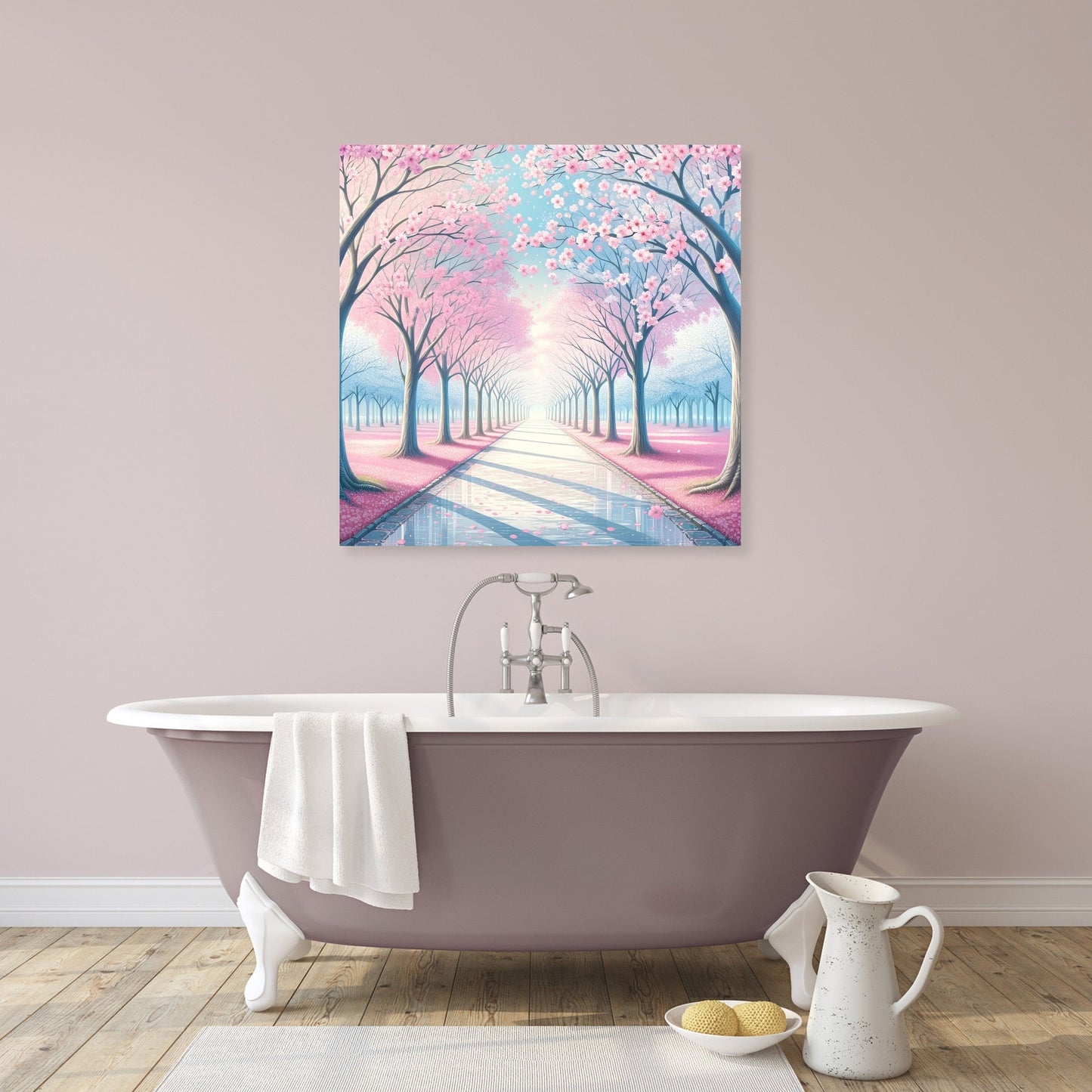 Cherry Blossom Pathway Canvas