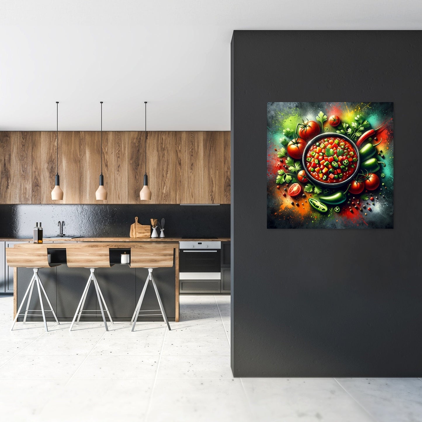 Spicy Salsa Symphony Canvas