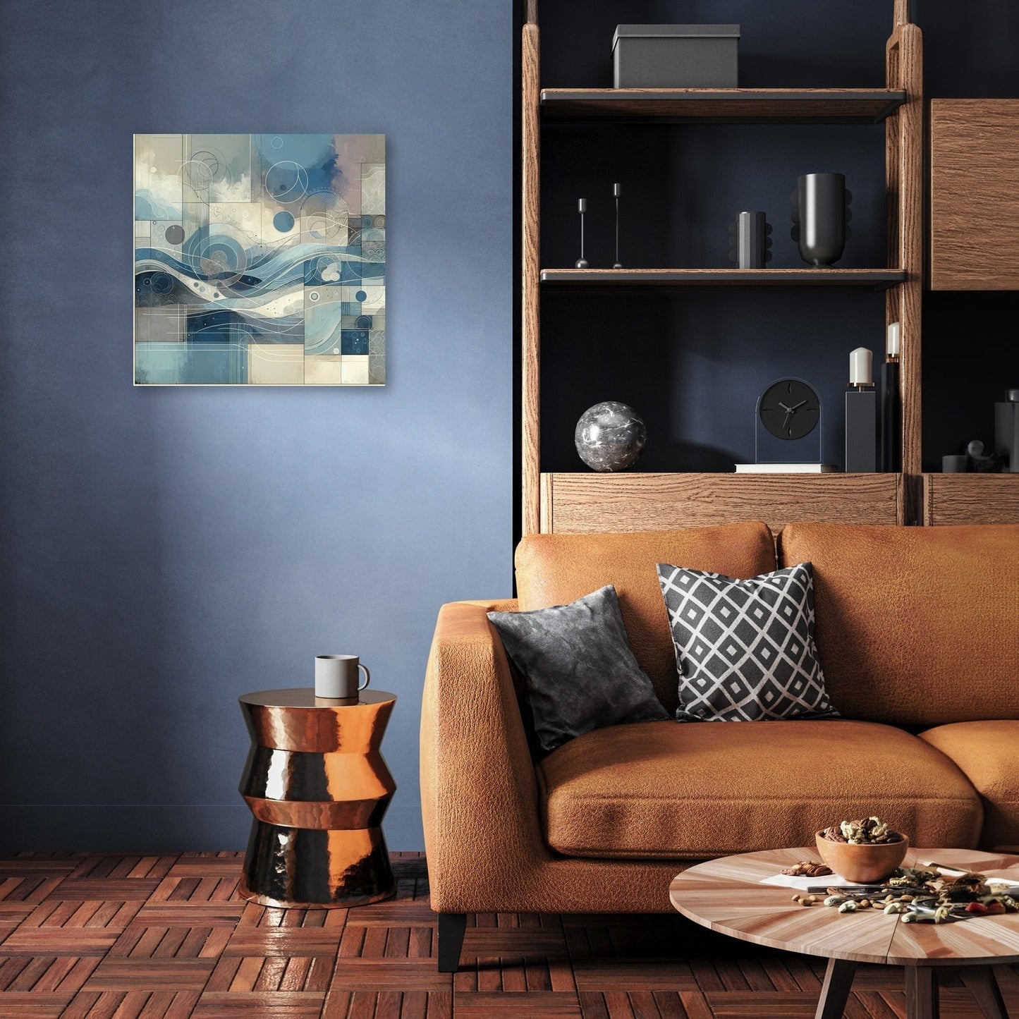 Quietude's Abstract Harmony Canvas