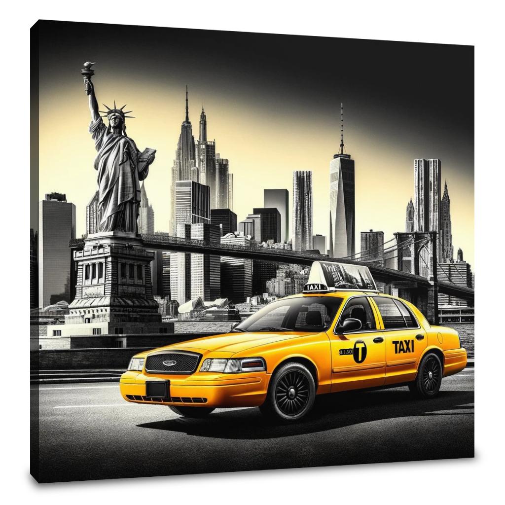 Yellow Cab in NYC Canvas