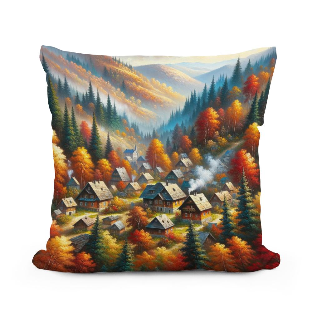 Autumnal Haven Cotton Cushion