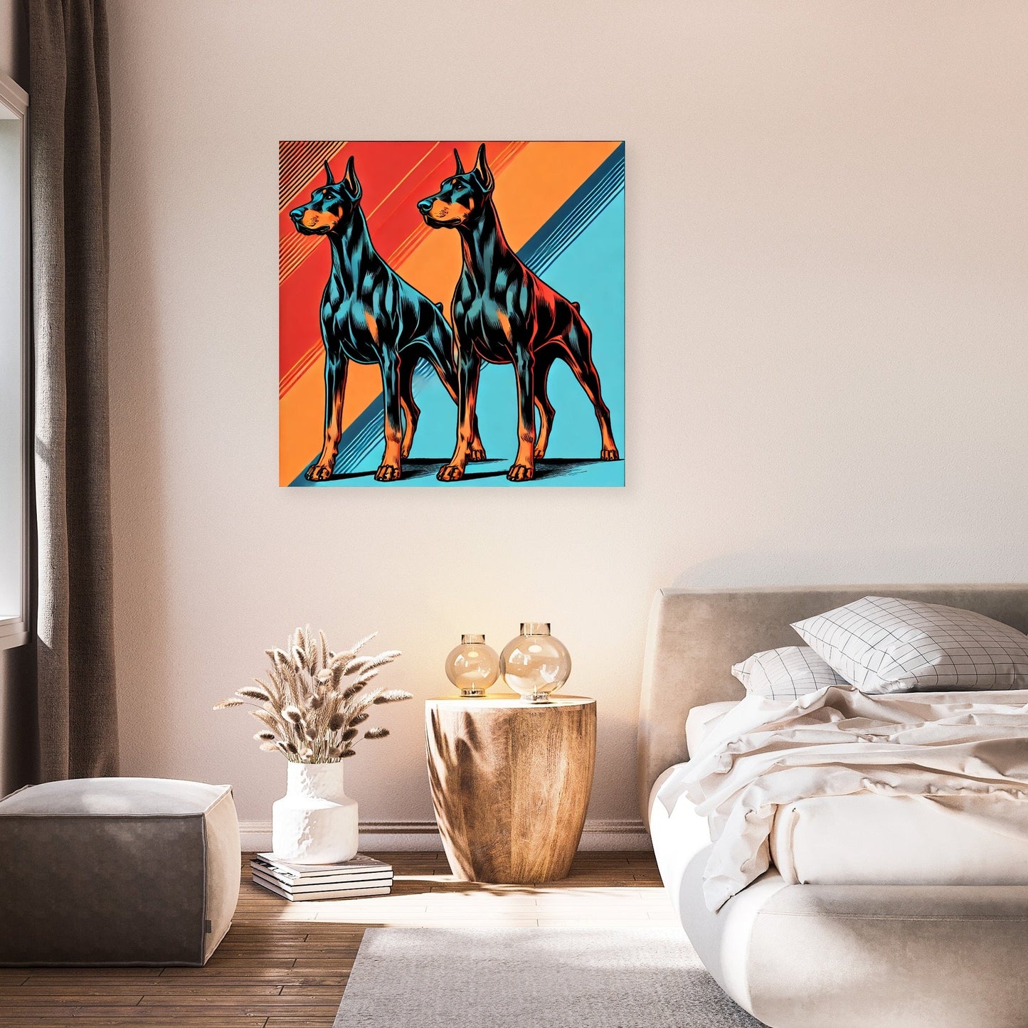 Dynamic Dobermans Canvas