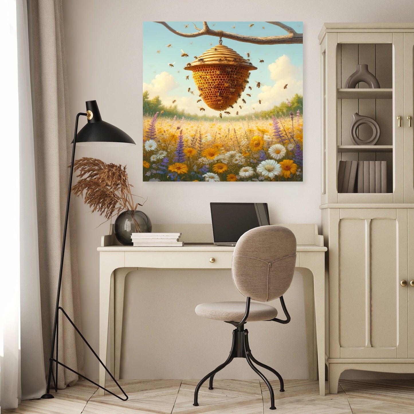 Busy Beehive Canvas