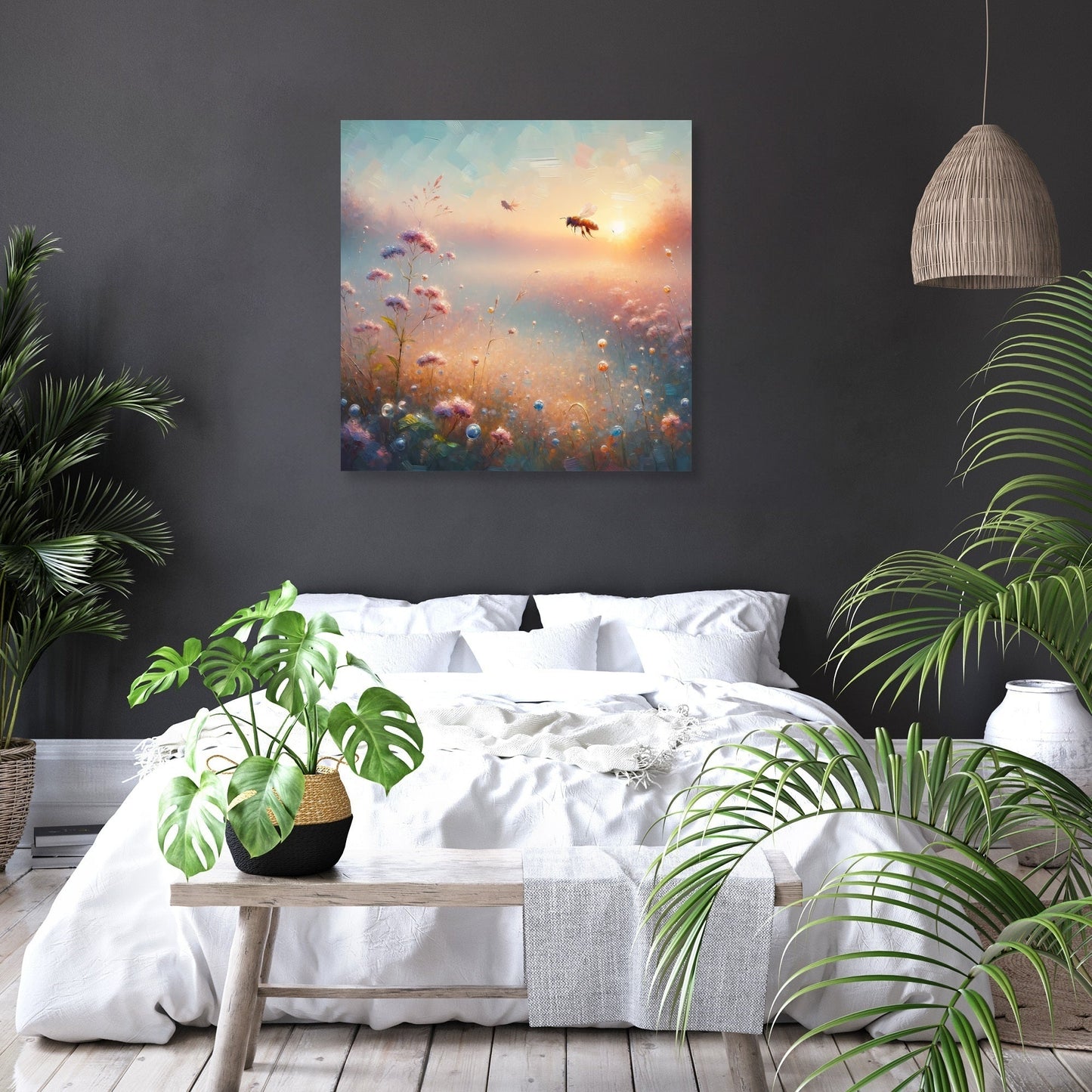 Whispers of Nature Bee Canvas