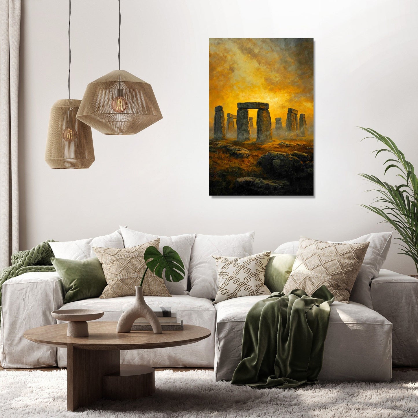 Stonehenge Sunset Canvas