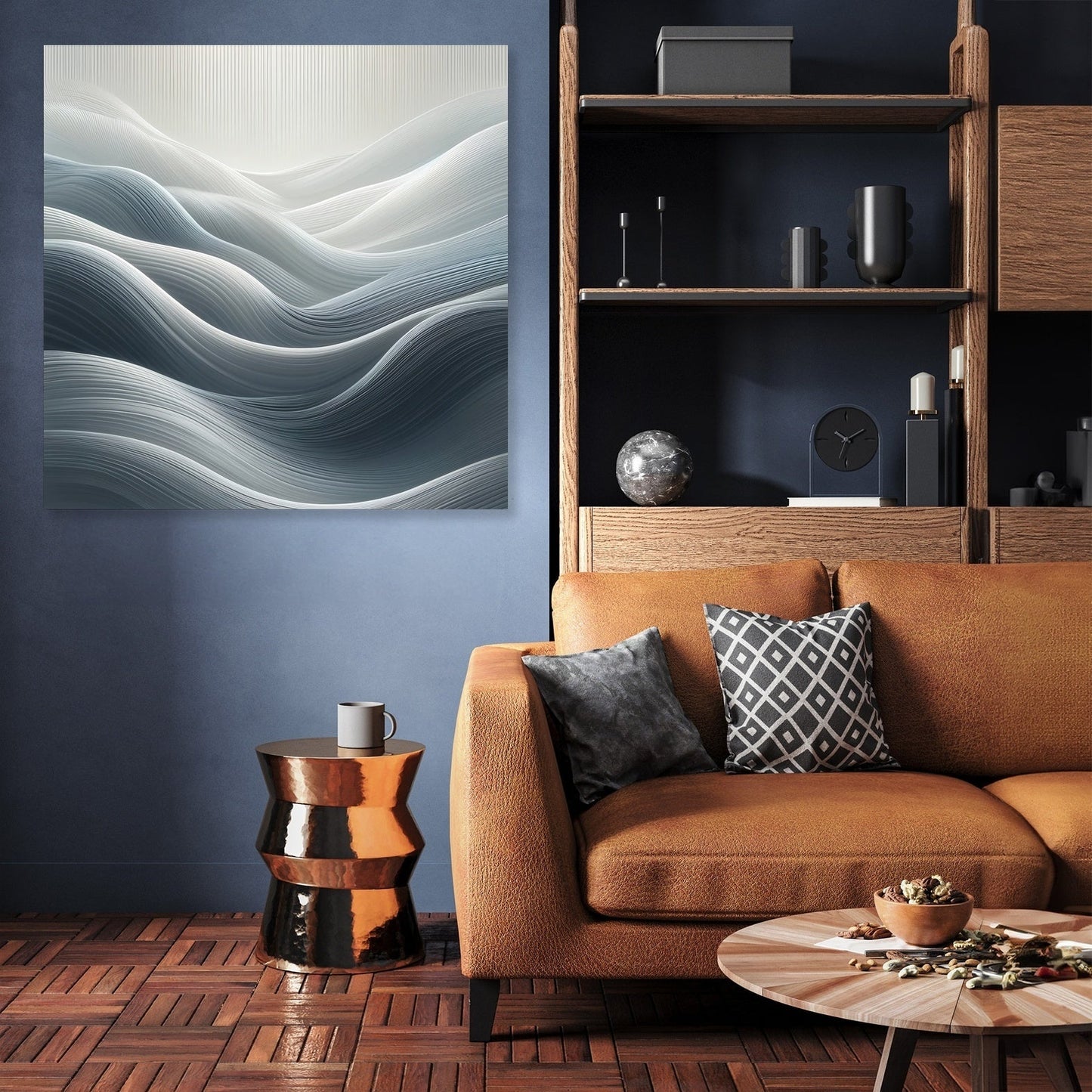 Serenity in Grey Canvas