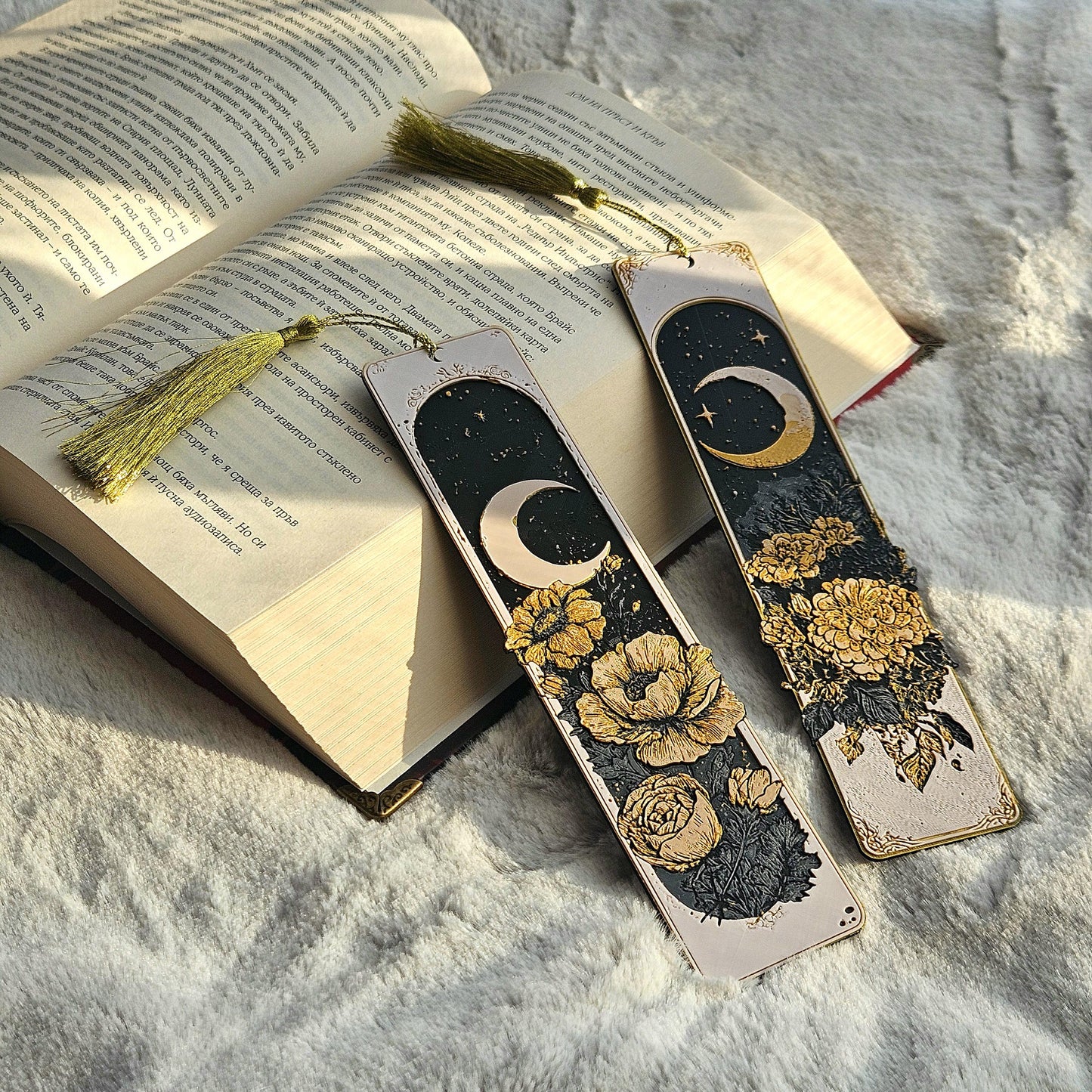 Dreamy Moons 3D Printed Bookmark Set – Celestial Arch Bookmarks for Readers & Star-Gazers