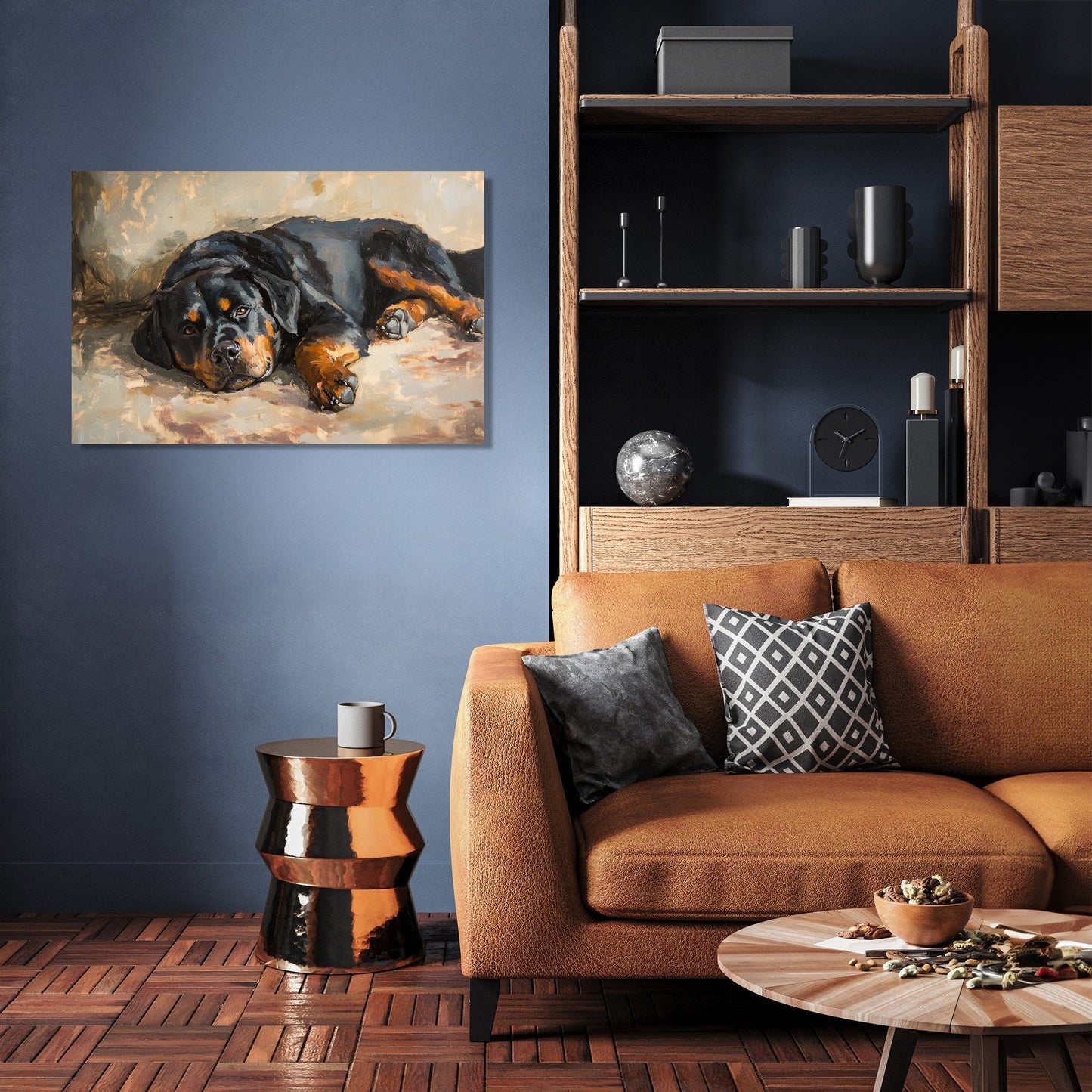 Rottweiler Rest Canvas
