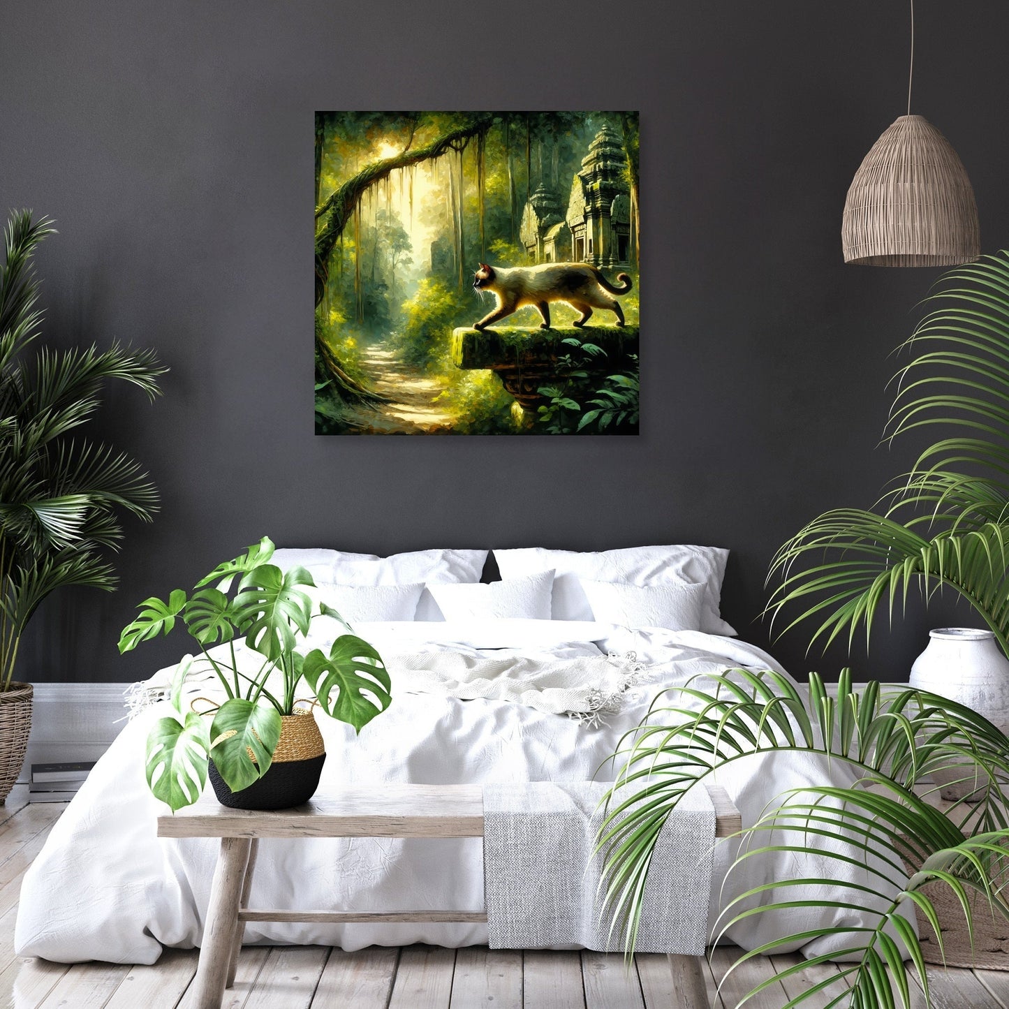 Jungle Temple Sojourn Canvas