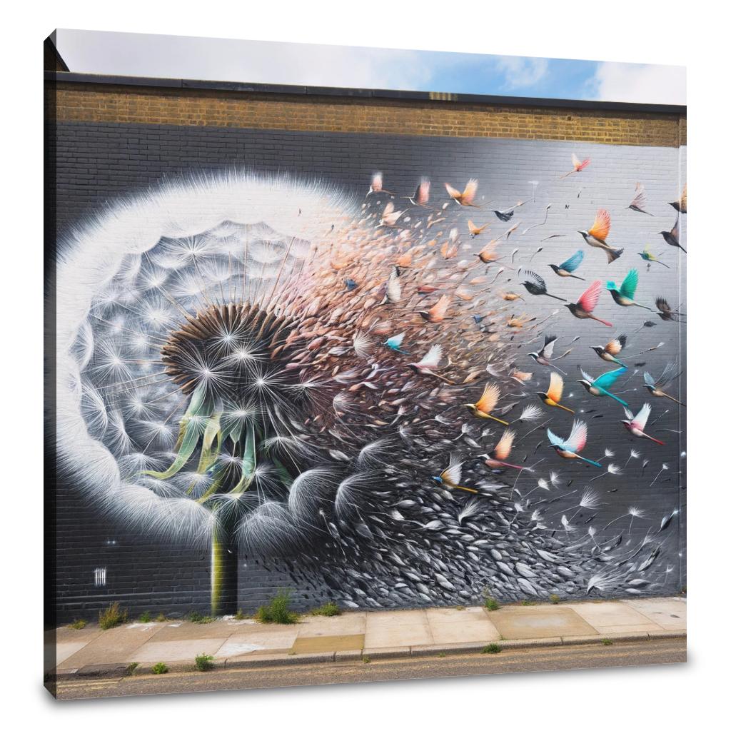 Dandelion Flight Canvas