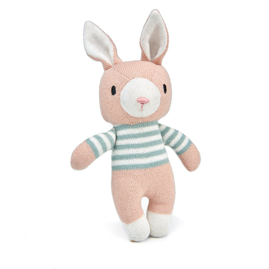 Finbar The Hare Knitted Toy + Gift Box