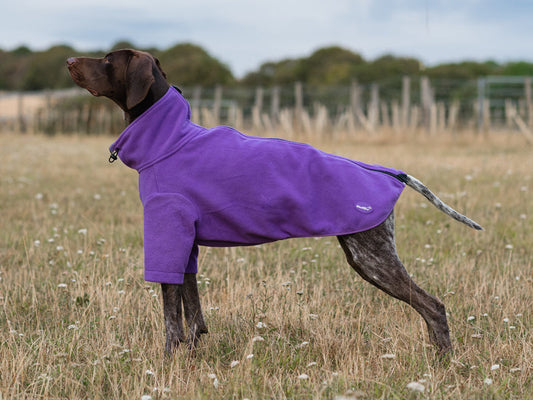 WIDE FIT Fleece Dog Jumper - Purple