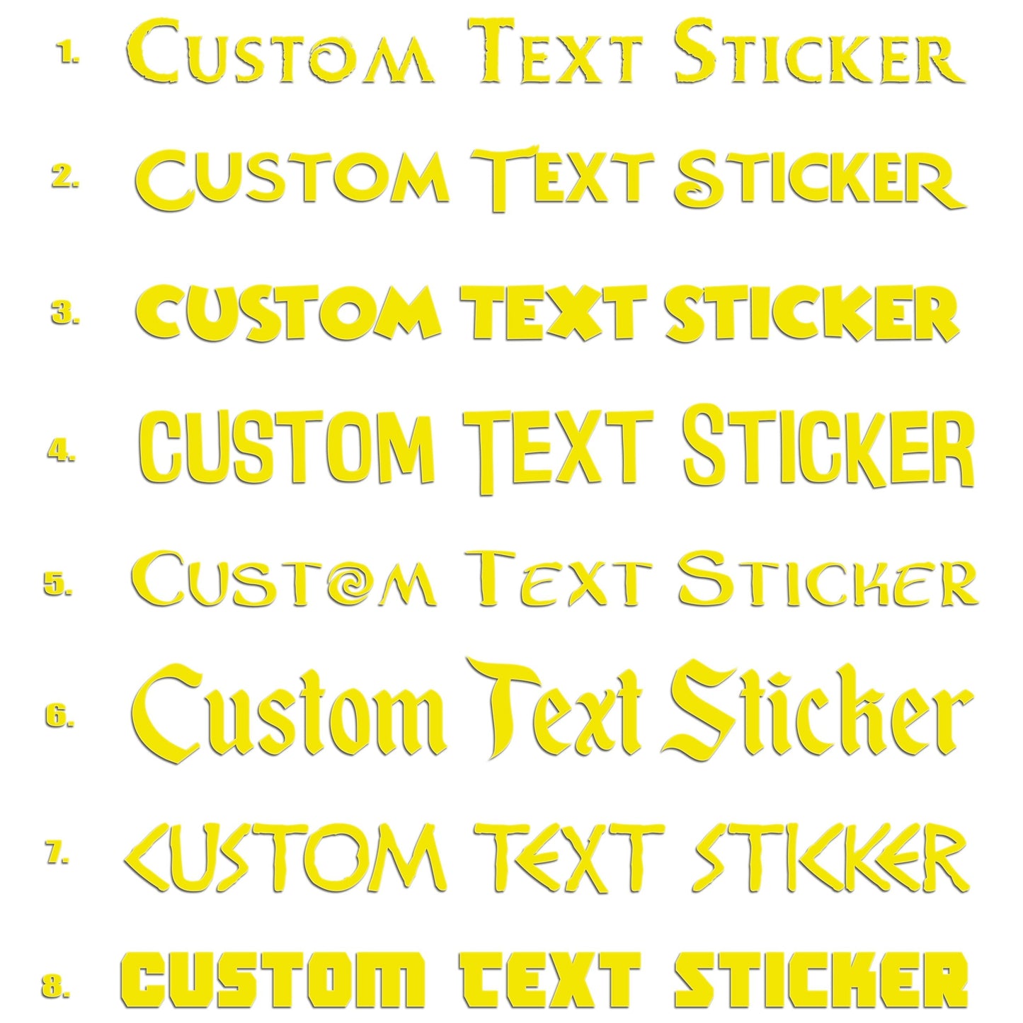 Famous Movie Fonts Iron On HTV Transfer