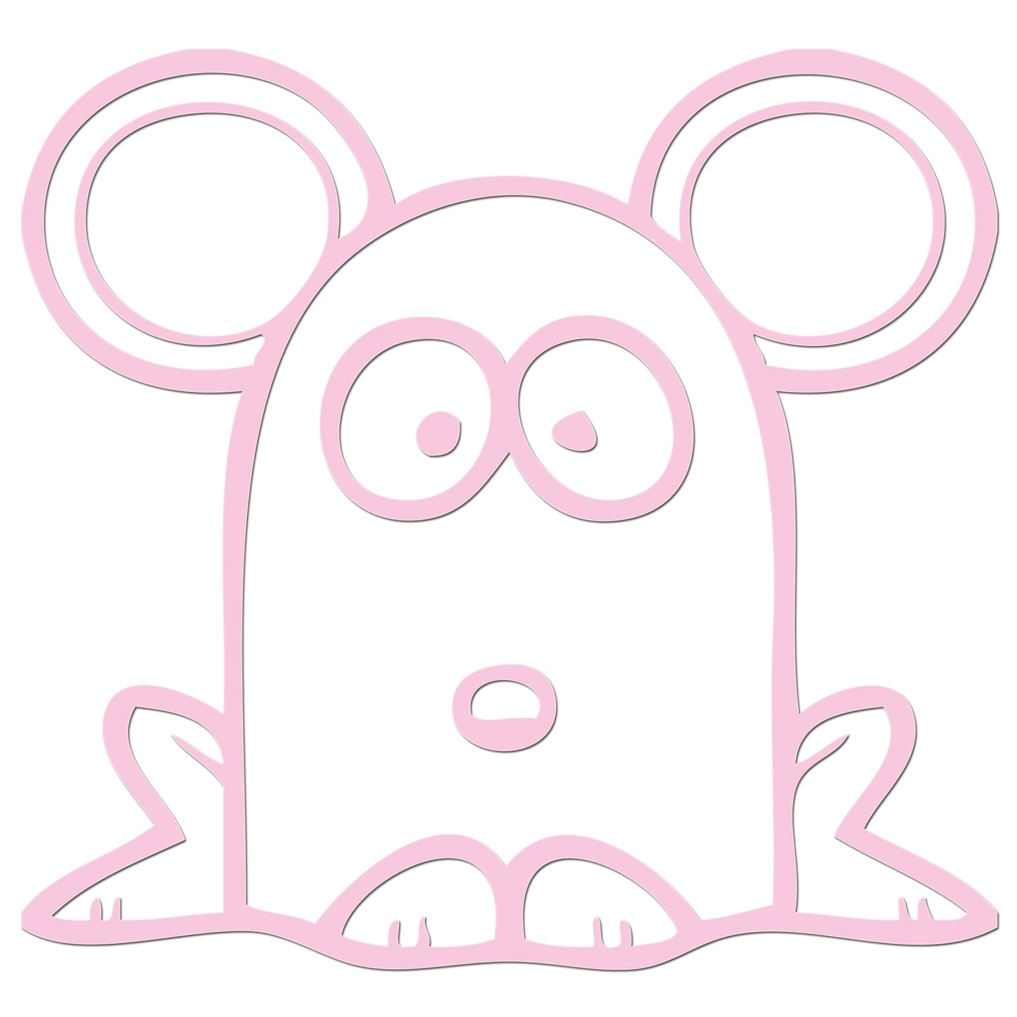 Funny Cartoon Mouse Iron On HTV Transfer