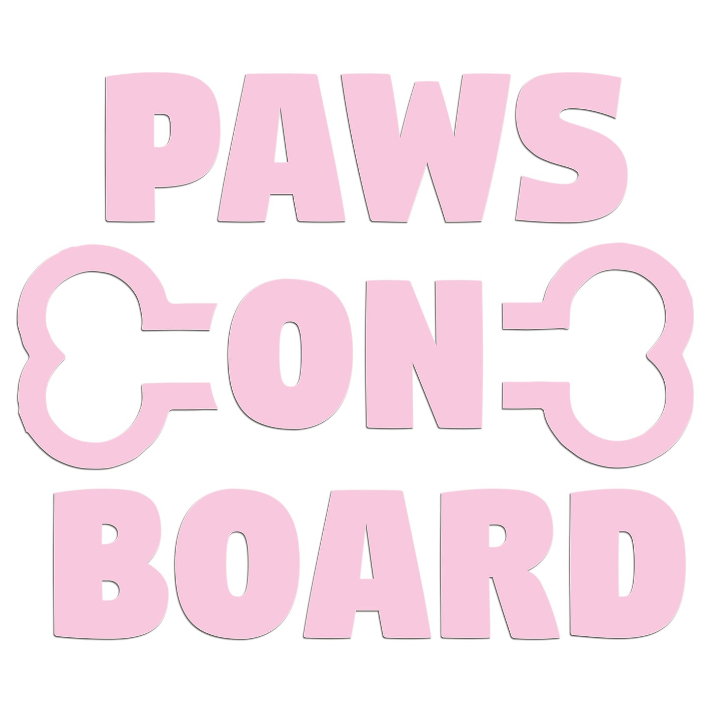 Paws On Board Iron On HTV Transfer