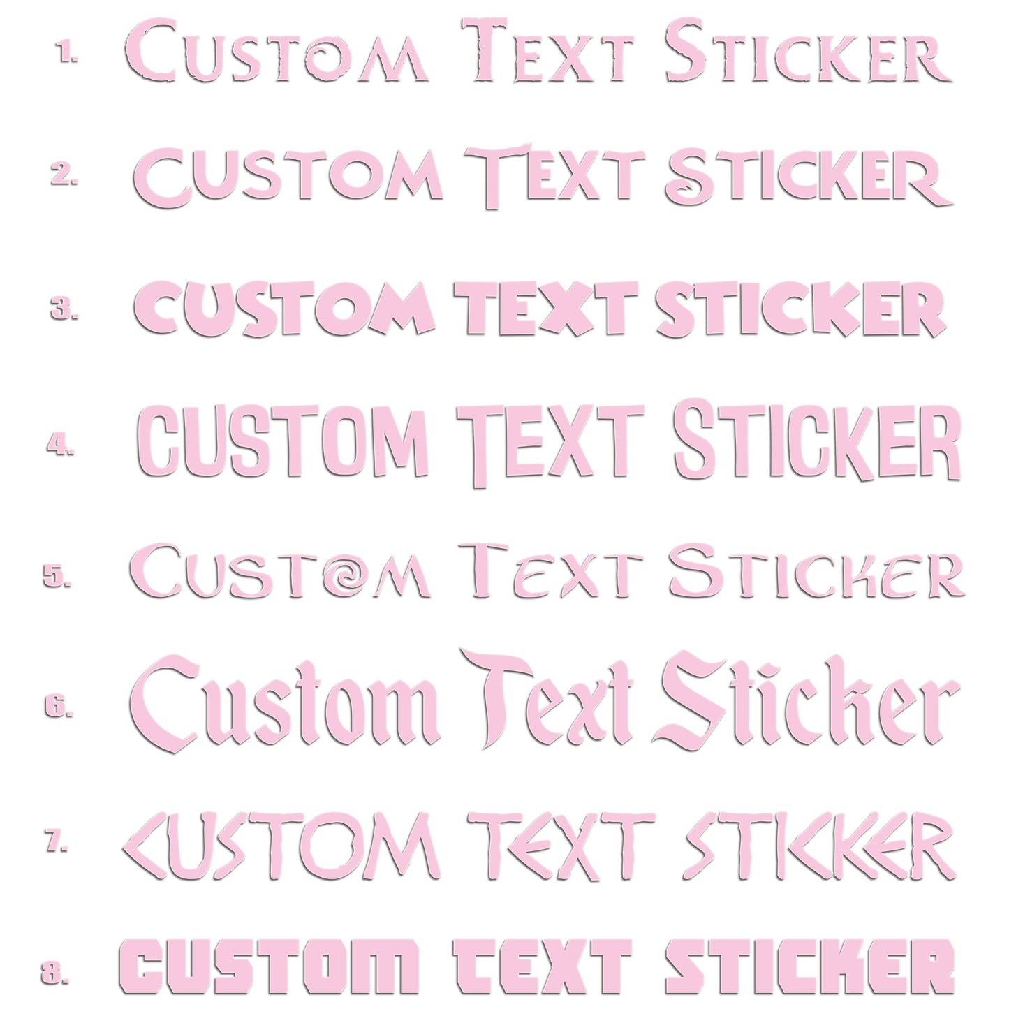 Famous Movie Fonts Iron On HTV Transfer