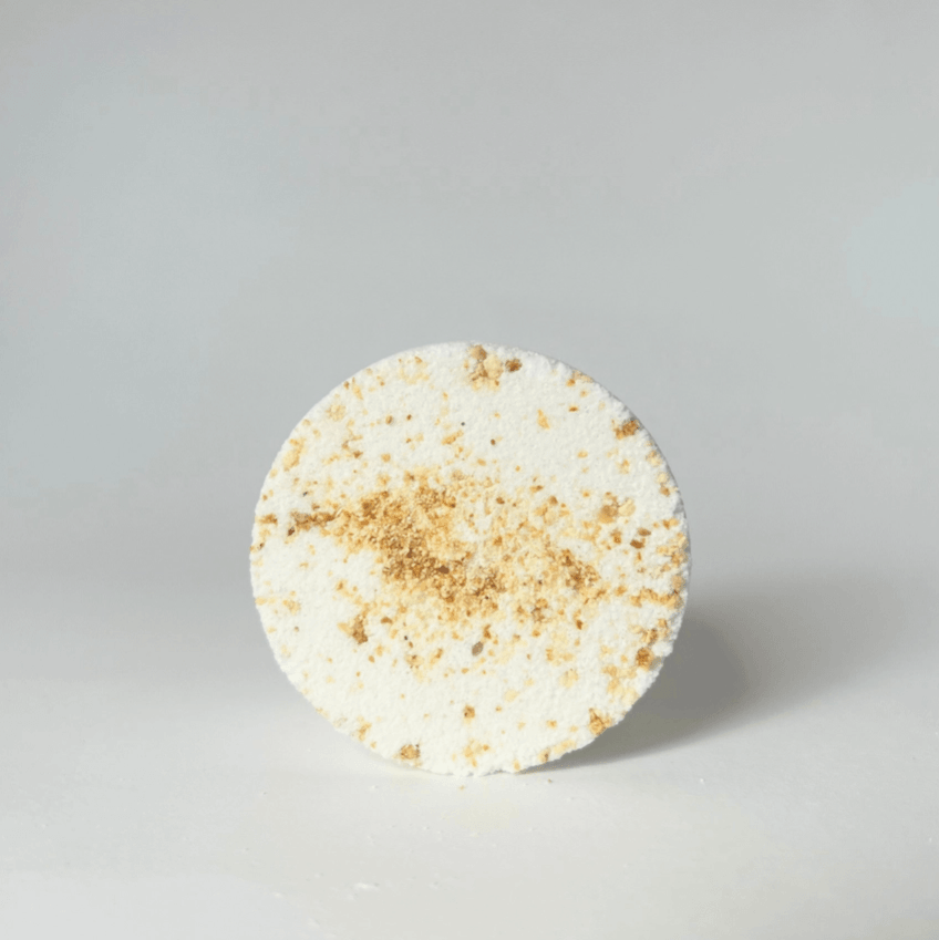 Floral Topped Shower Steamer For Stress-Free Relaxation, Sweet Orange Lemongrass Essential Oils