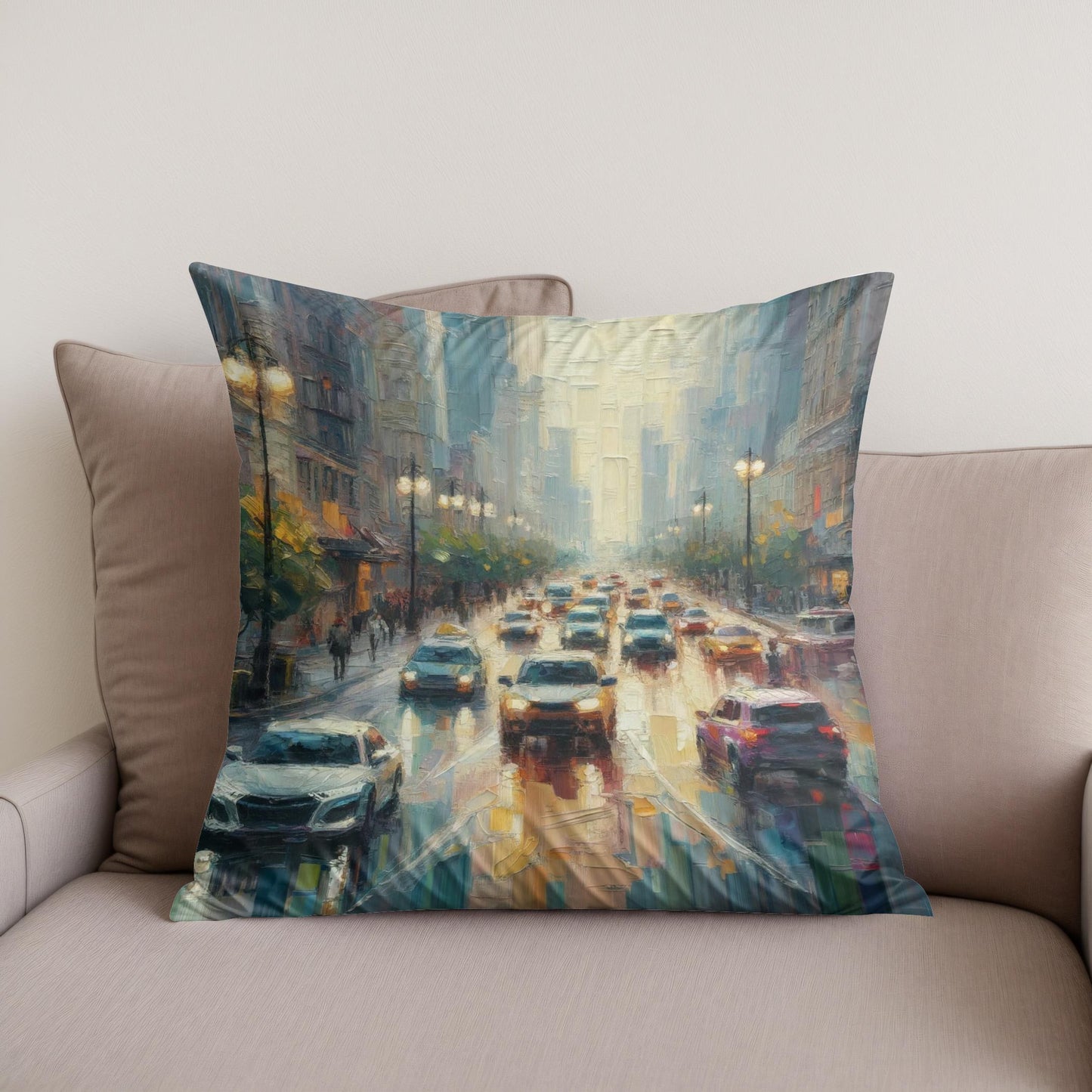 Urban Whispers Cotton Cushion
