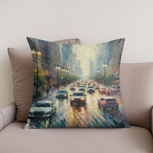 Urban Whispers Cotton Cushion